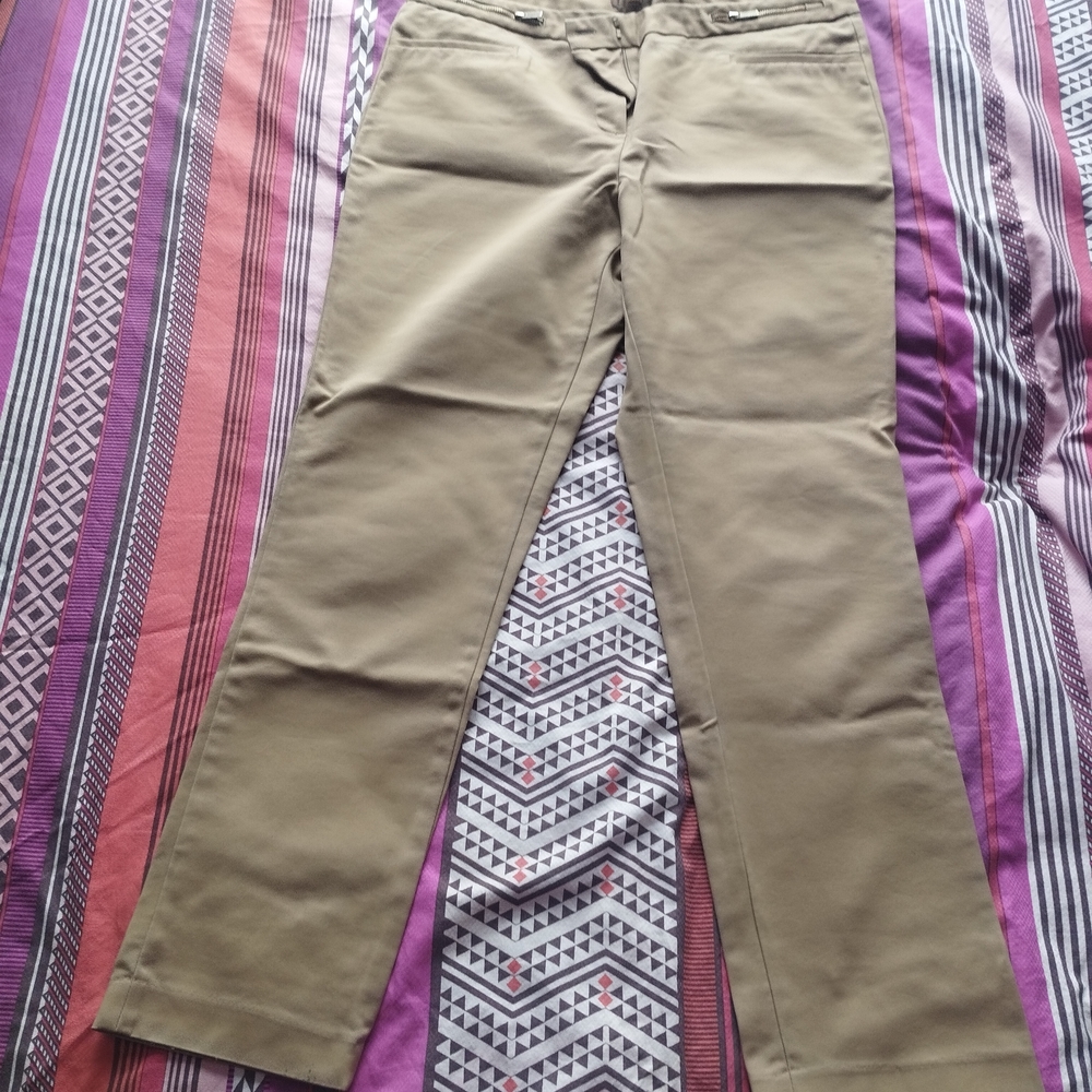 Women's Straight Leg Pants - Tan